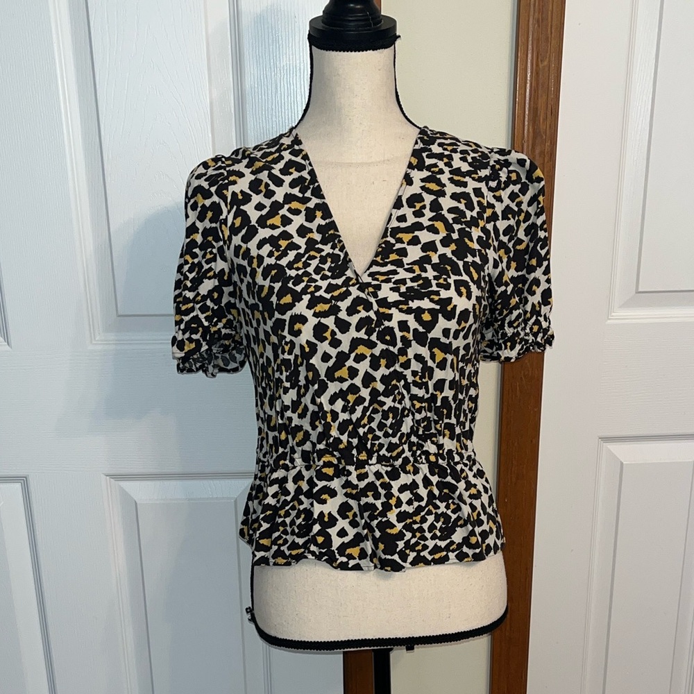 Banana Republic Cheetah Print Blouse